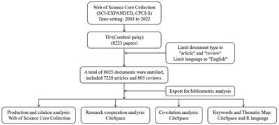 A bibliometric analysis of cerebral palsy from 2003 to 2022